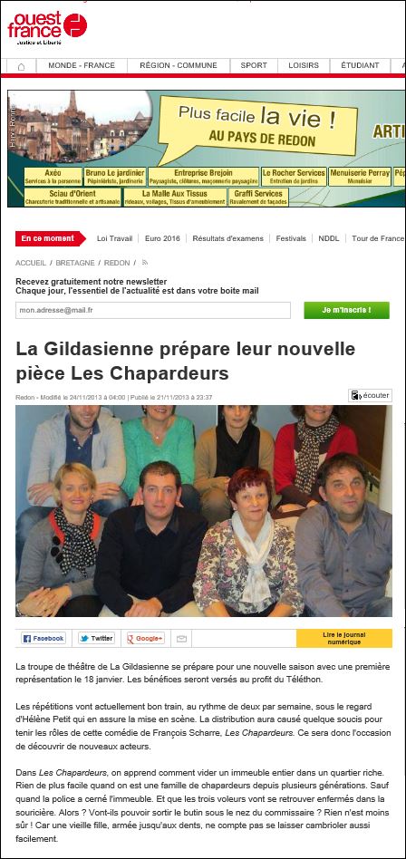 les chapardeurs gildassienne