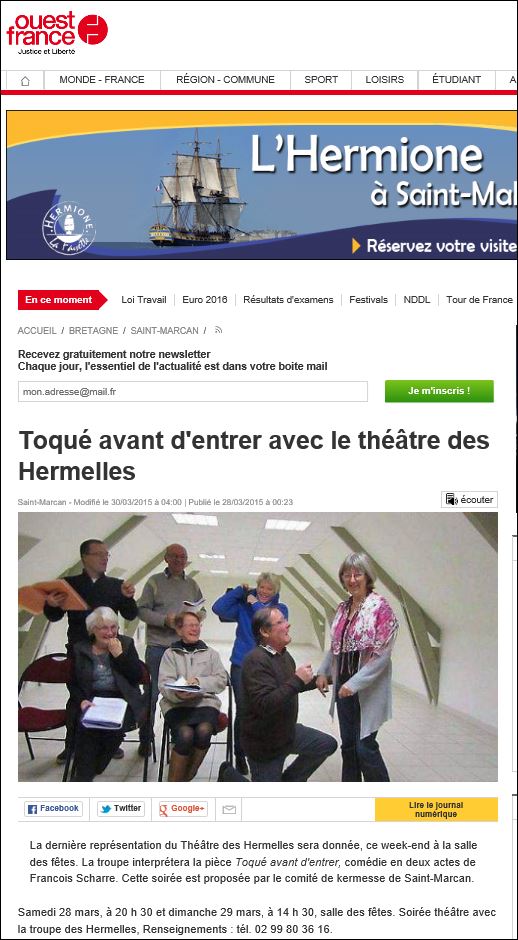 toqué les hermelles
